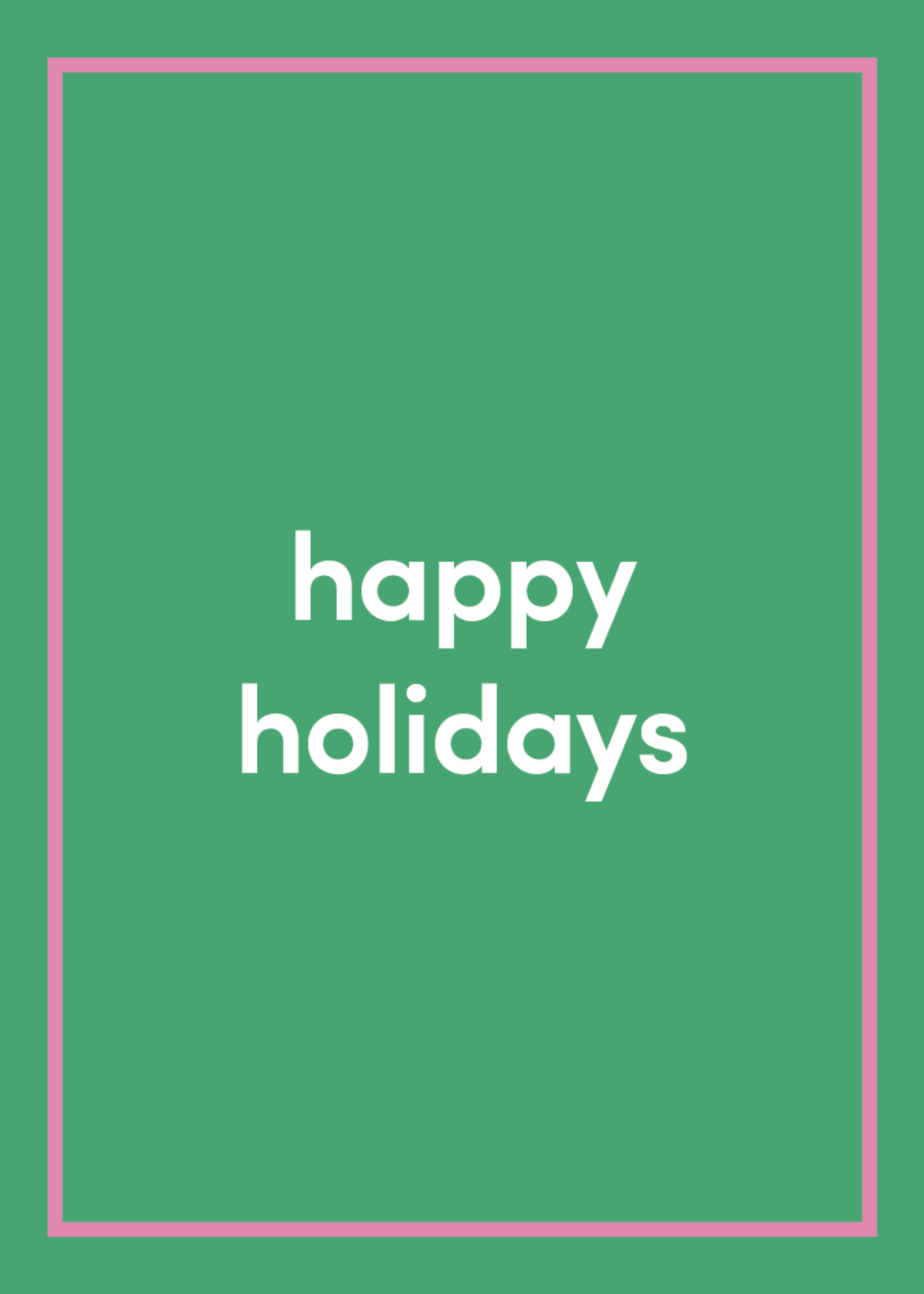 Happy Holidays Greeting Card I5