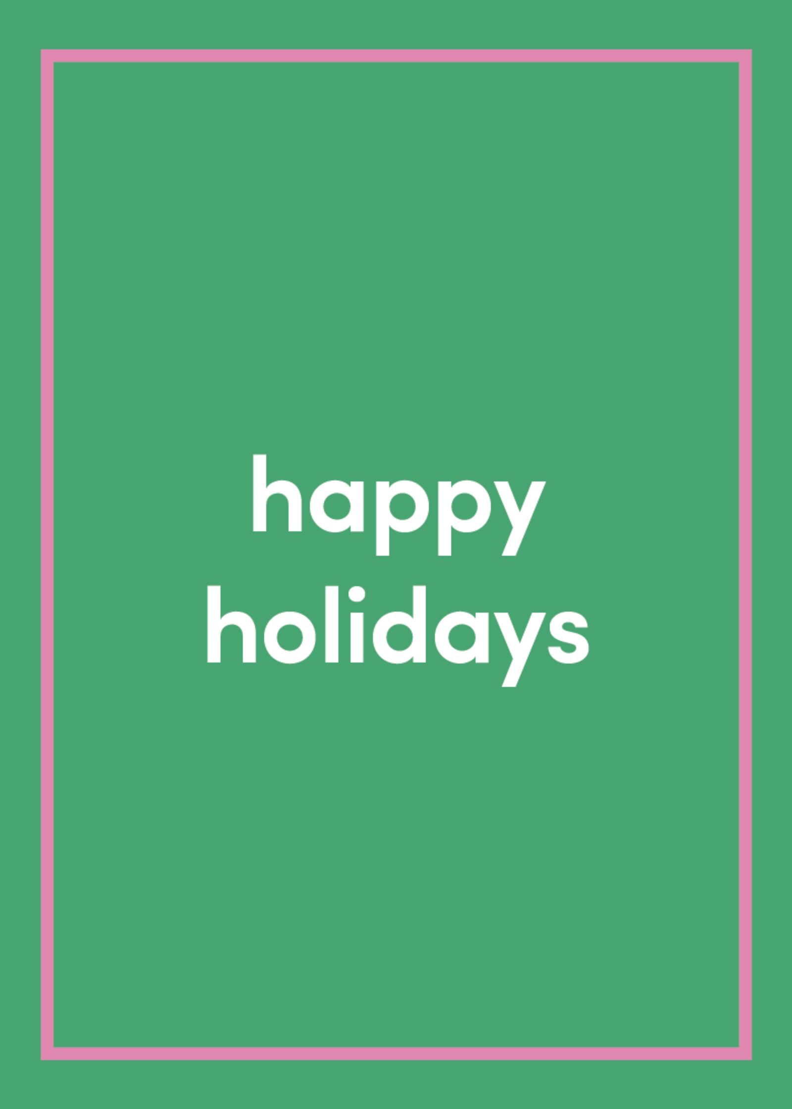 Happy Holidays Greeting Card I5