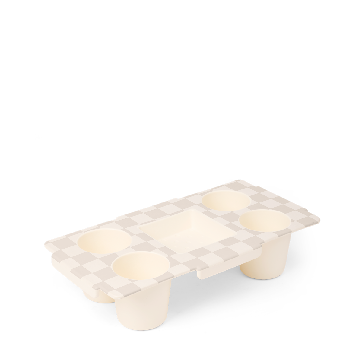 Top o' the to Ya - Checkered Coconut/Mushroom Z2