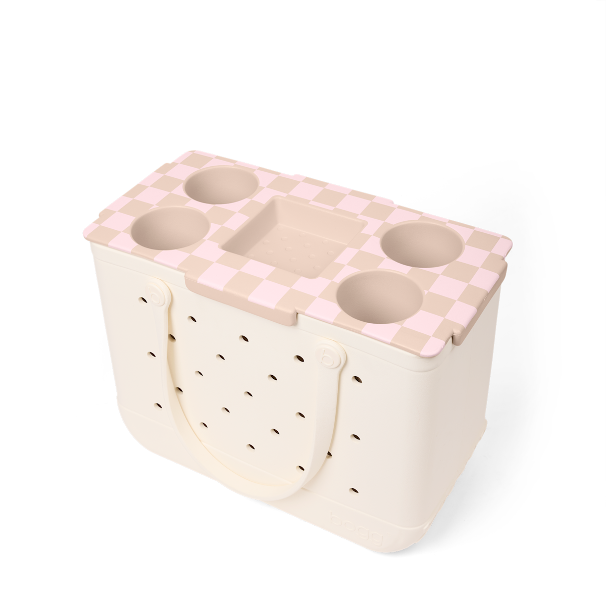 Top o' the to Ya - Checkered Linen/ Pink Marshmallow J5