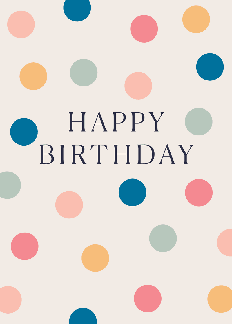 Happy Birthday Greeting Card J2