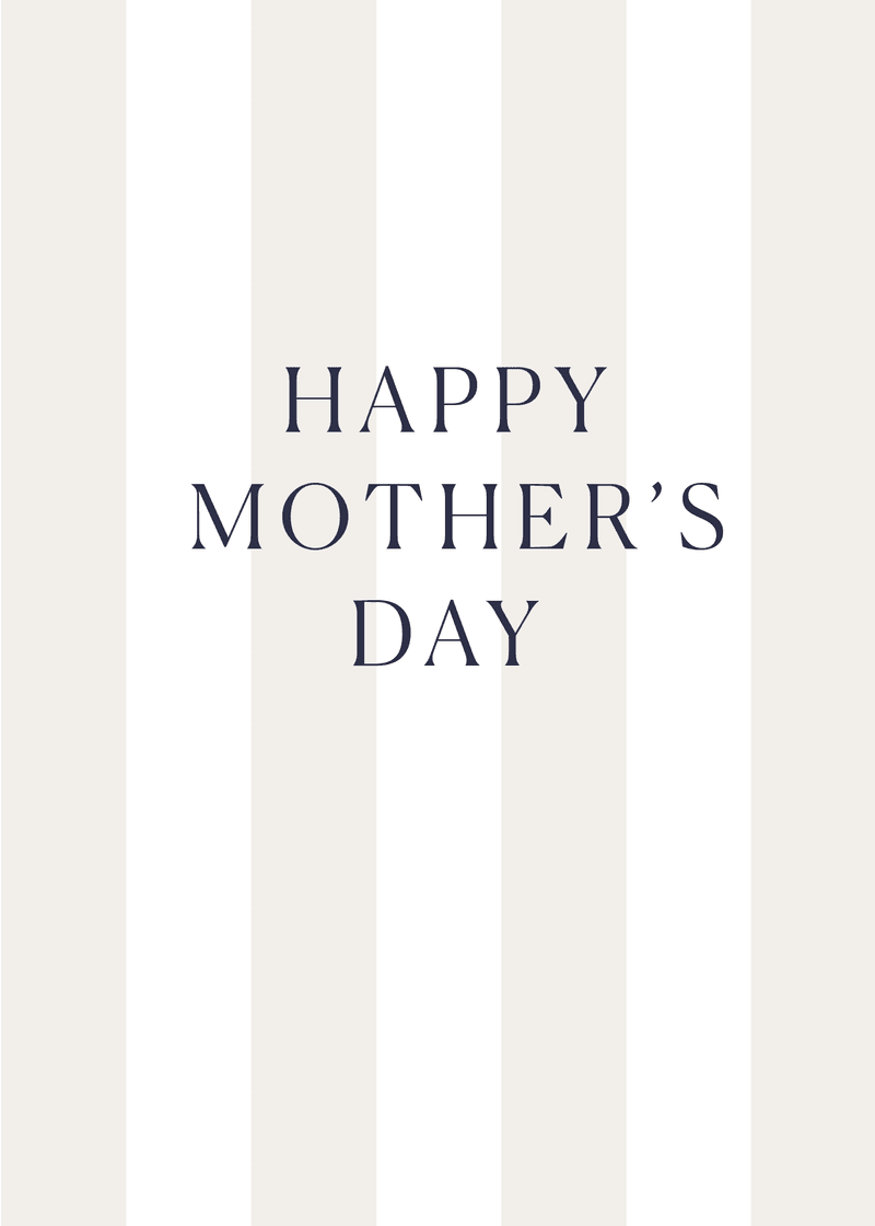 Mother's Day Stripes Greeting Card M0