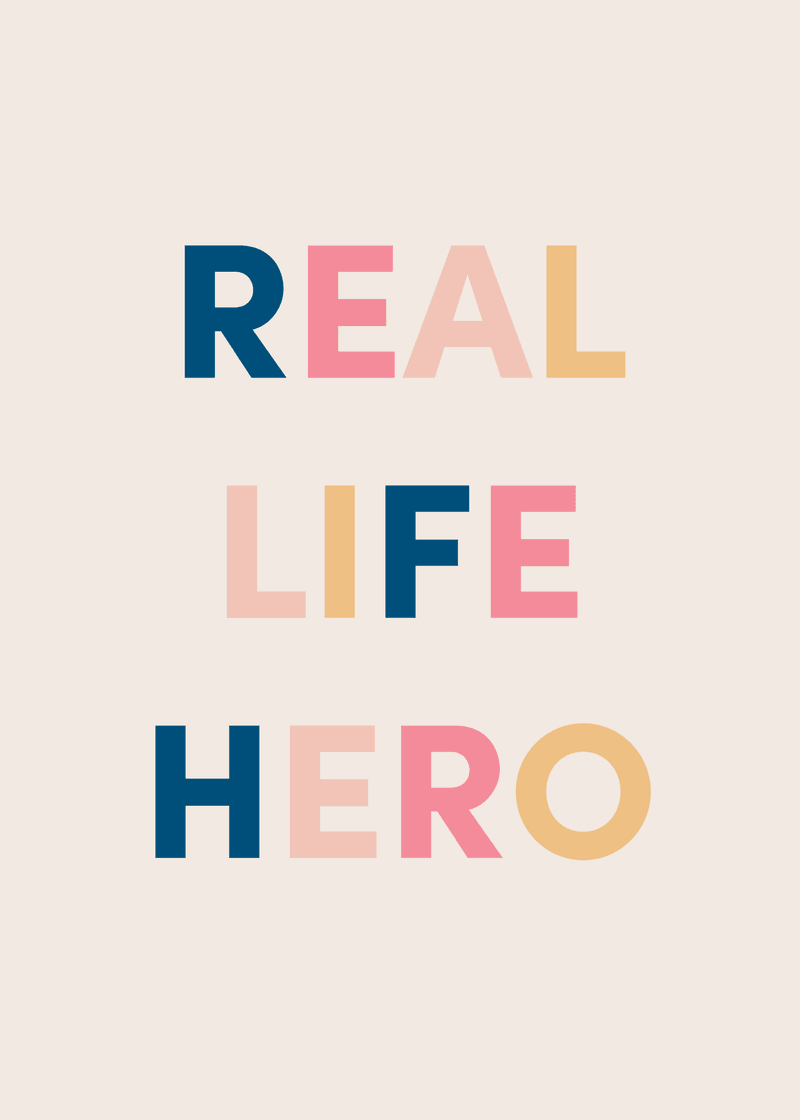Real Life Hero Greeting Card S0