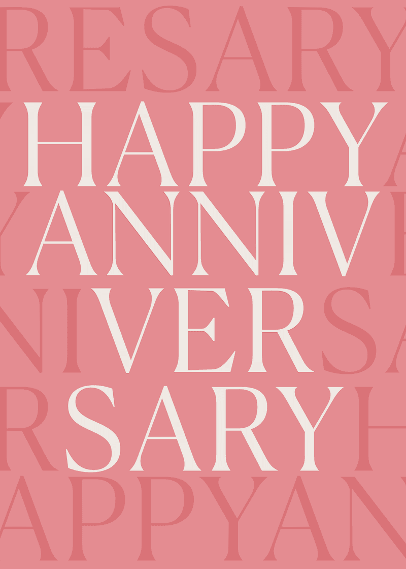 Happy Anniversary Greeting Card D2