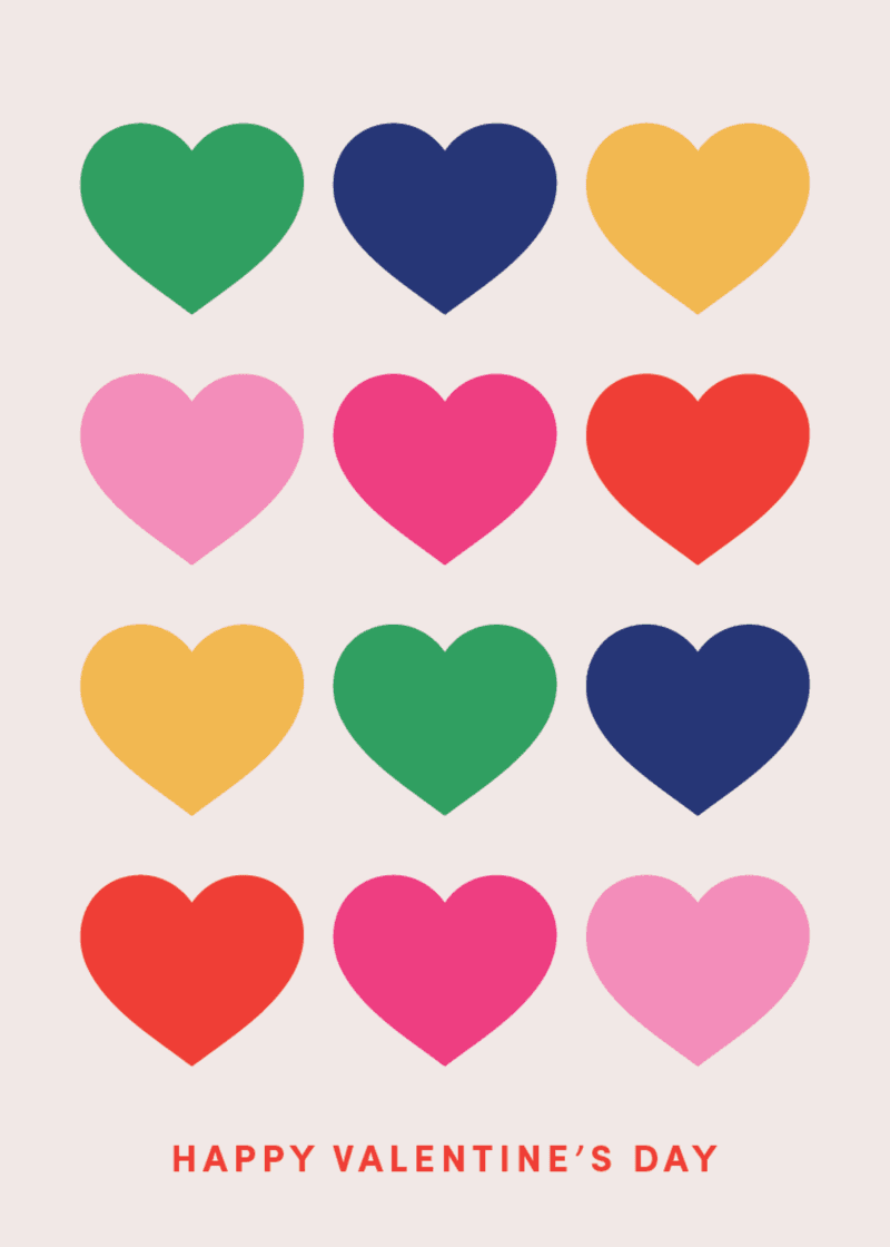 Hearts Greeting Card L1
