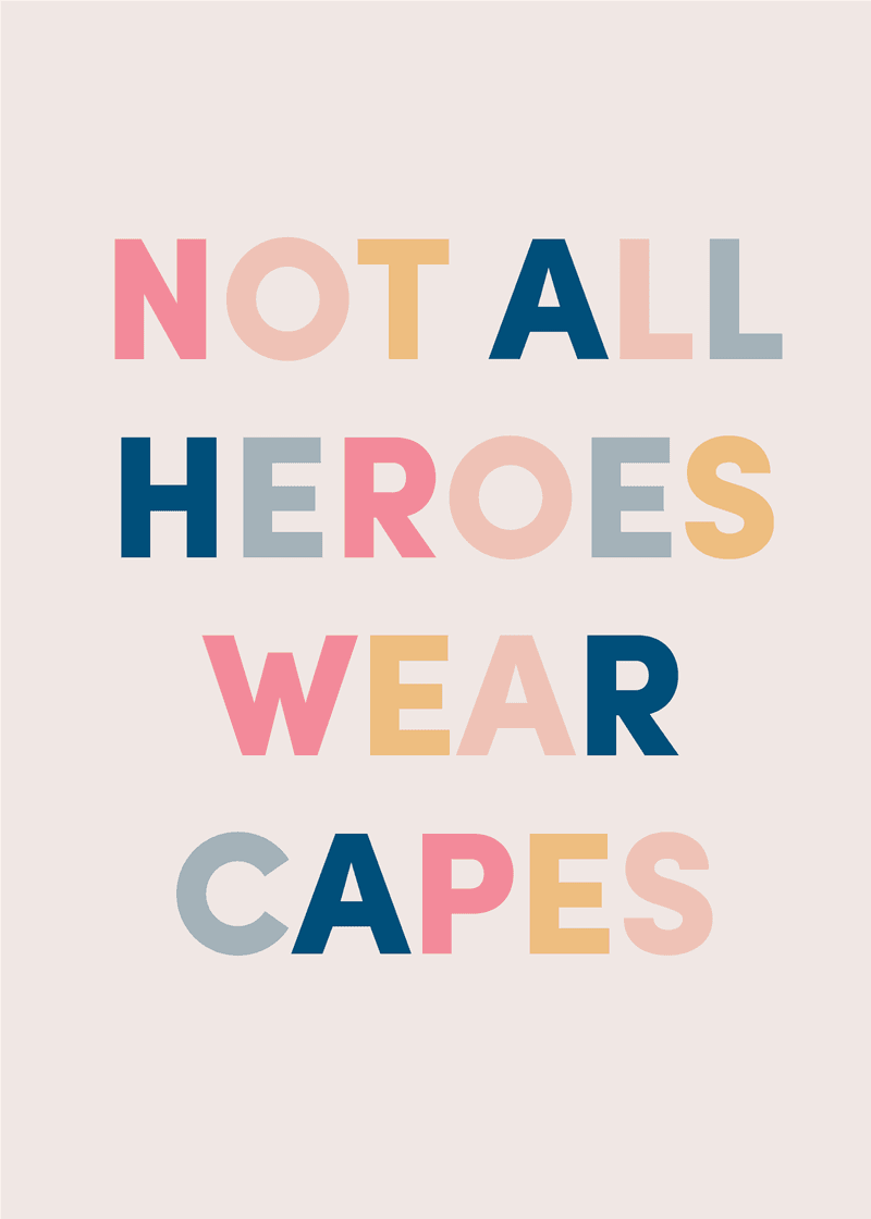 Heroes Greeting Card L9