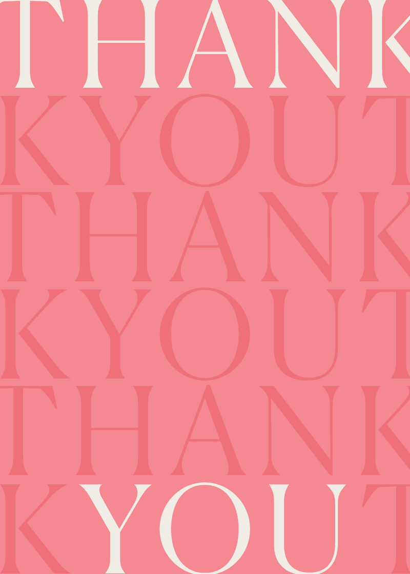Thank You Greeting Card F4