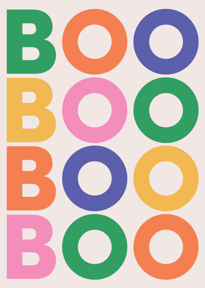 Boo Greeting Card K7