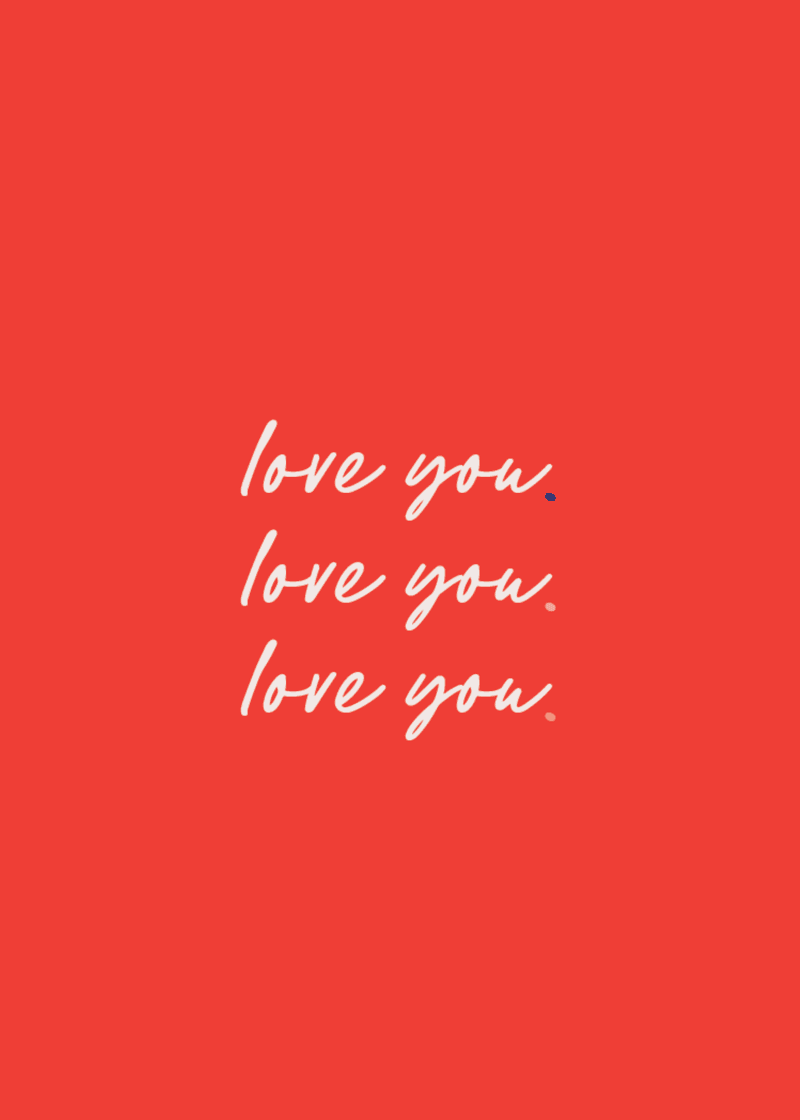 Love You Greeting Card M5