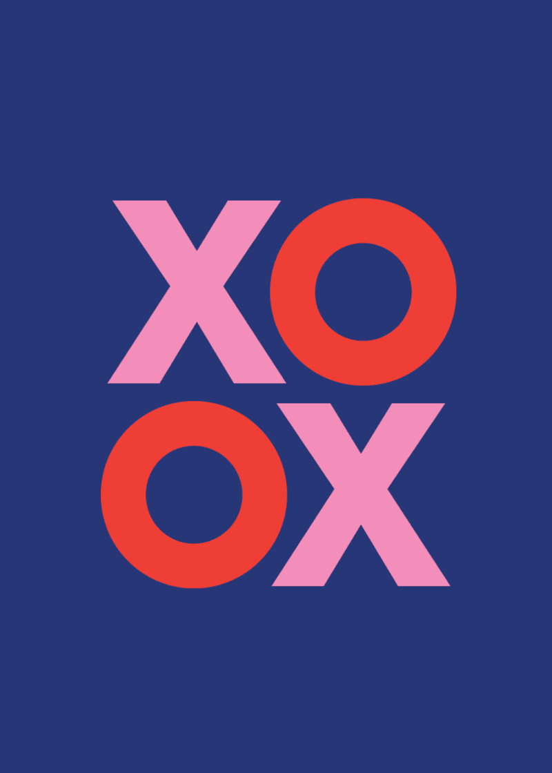 XOXO Greeting Card E5