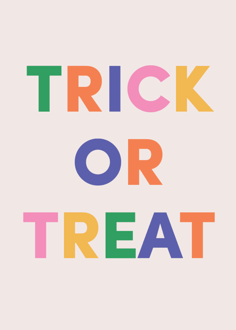 Trick or Treat Greeting Card I2
