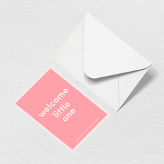 Welcome Little One Greeting Card F4