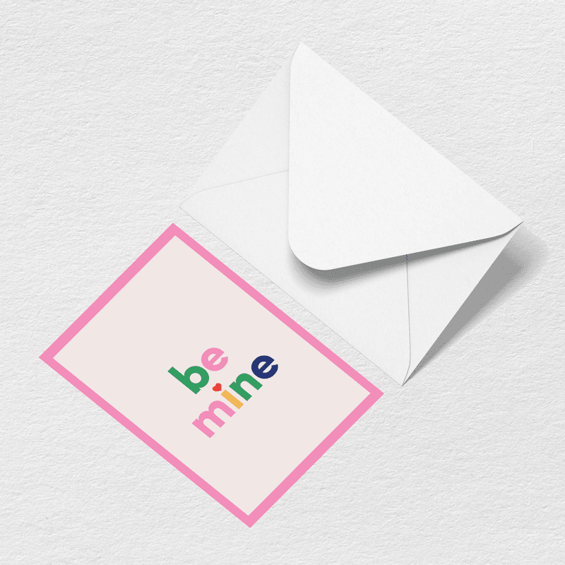 Be Mine Greeting Card D2