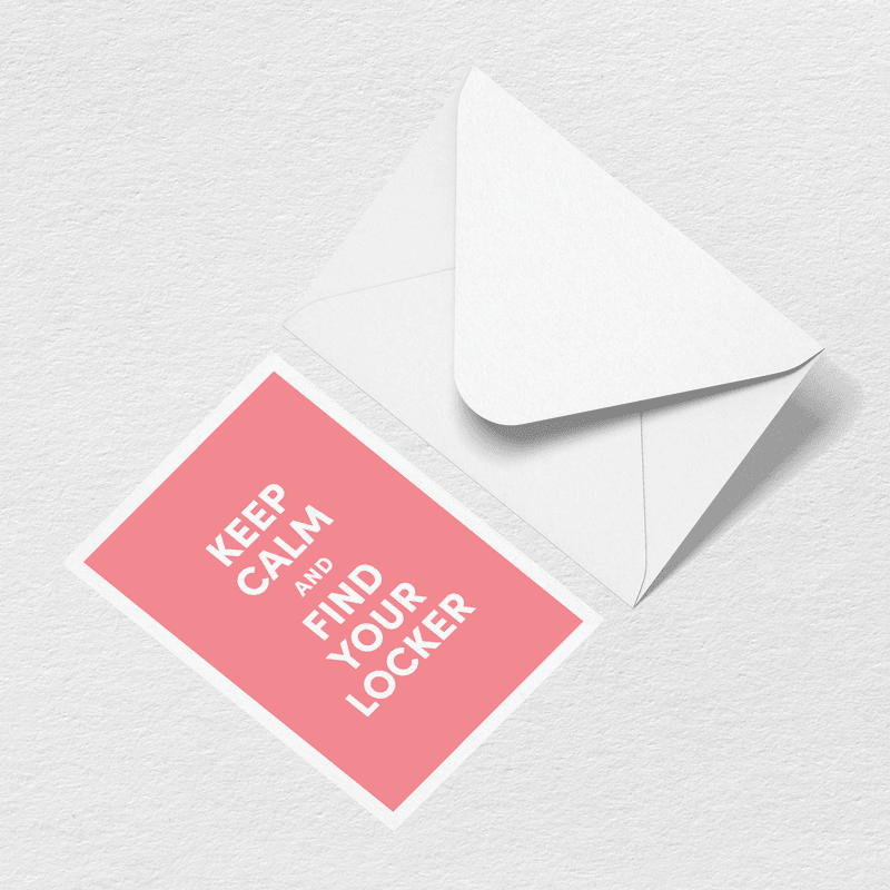 Keep Calm Greeting Card B7