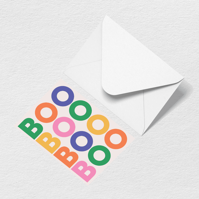 Boo Greeting Card K7