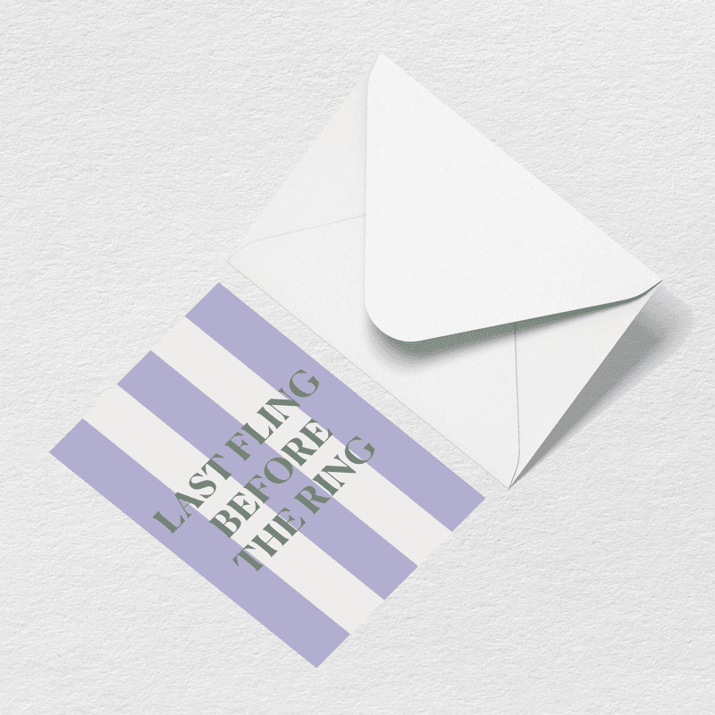 Last Fling Greeting Card H0